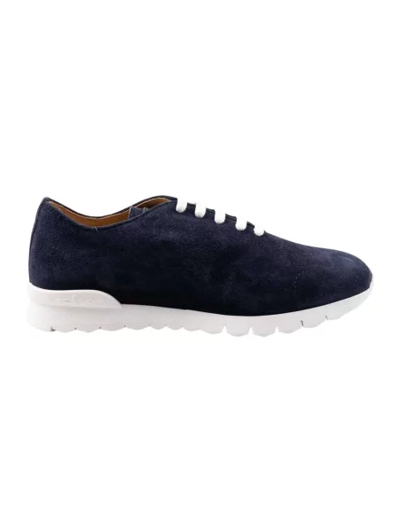 Sneakersy Kiton skórzane niebieskie