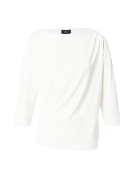 S.Oliver BLACK LABEL Tricou crem negru