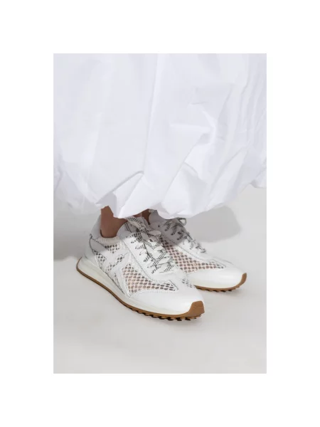 Sneakersy Furla skórzane retro białe