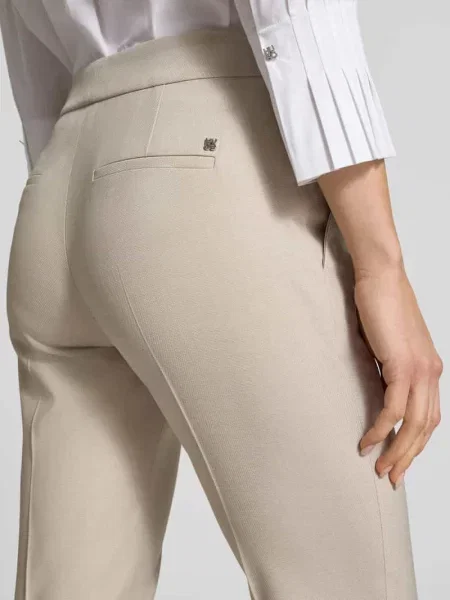 Spodnie o kroju regular fit wąskie z dodatkiem model HILESA' Hugo