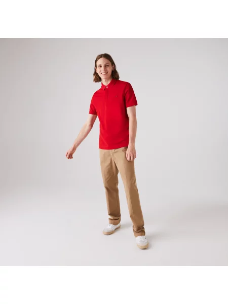 Поло Lacoste красное