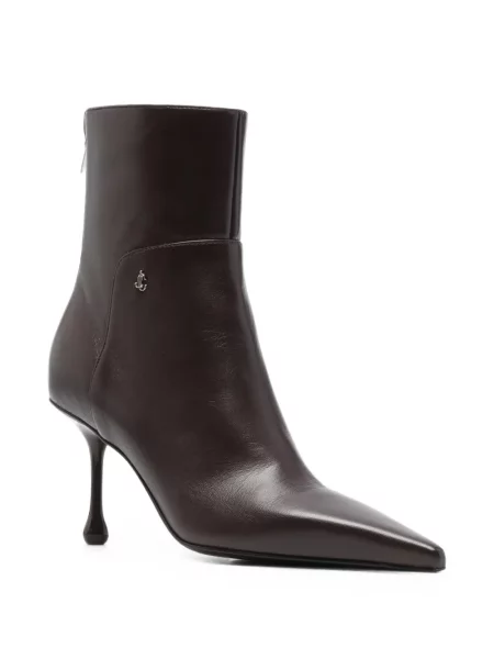 Cizme scurte Jimmy Choo din piele roșu