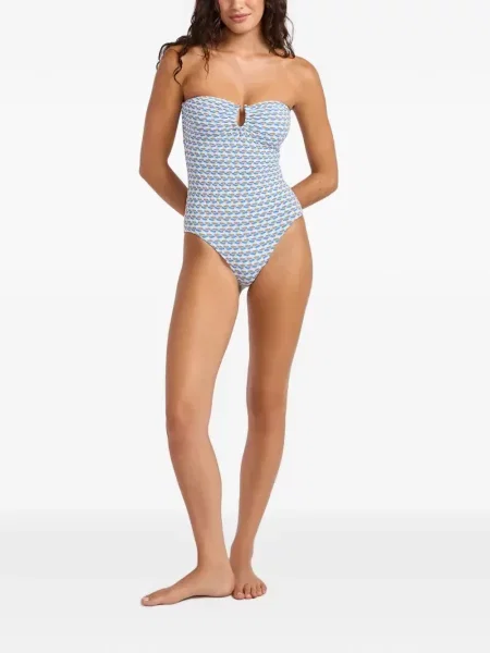 Пръстен Seafolly с принт синьо