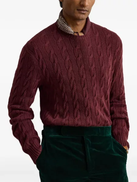 Pulover Ralph Lauren Purple Label din cașmir violet