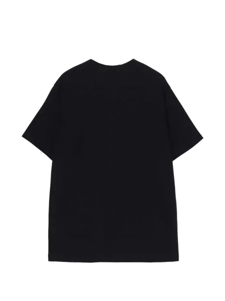 Тениска Yohji Yamamoto с принт черно