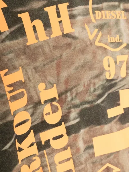 Bluza z kapturem dziecięca Diesel brązowa
