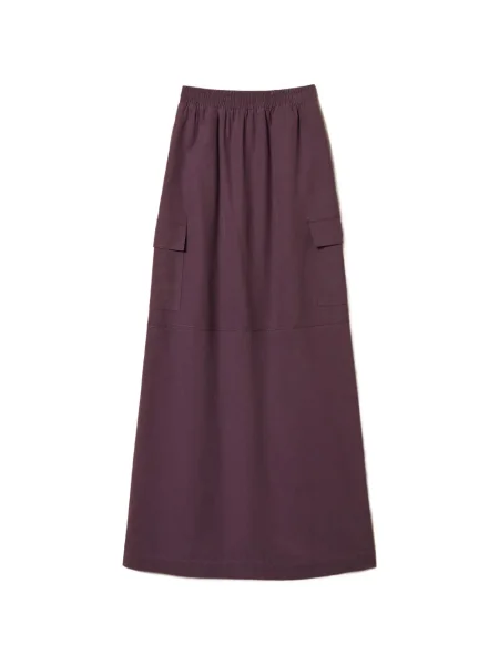 Fusta maxi Twinset lungă violet