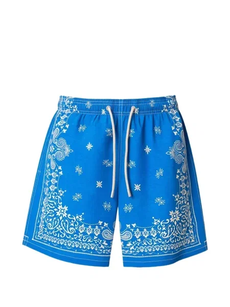 Slip de baie Mc2 Saint Barth cu imagine cu model paisley albastru