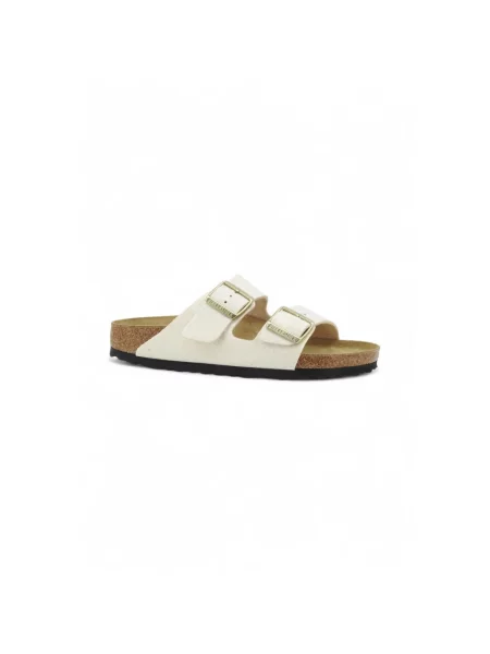 Klapki Birkenstock zamszowe brązowe