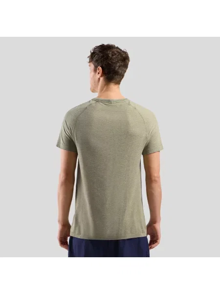 Koszulka Odlo ESSENTIAL SEAMLESS T-shirt crew neck l/s zielona