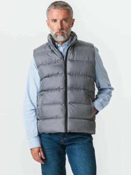TEESHOPPEN Vestă Puffer Vest gri