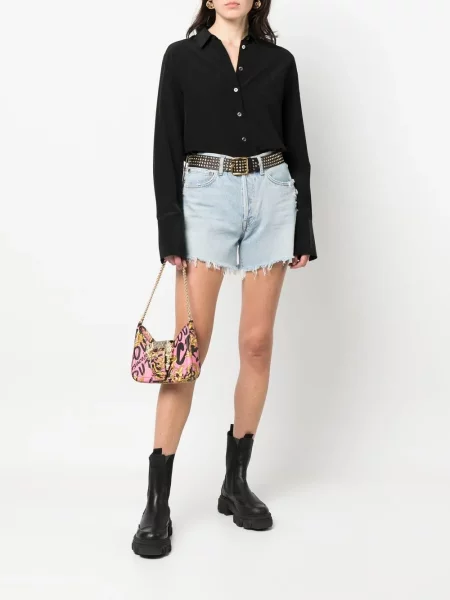 Geantă shopper Versace Jeans Couture cu imagine roz