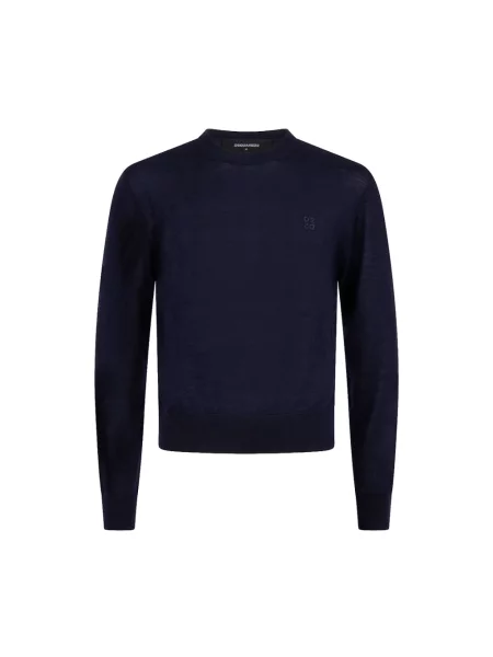 Sweter Dsquared2 wełniany niebieski