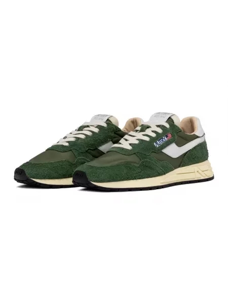 Sneakersy Autry zamszowe casual zielone