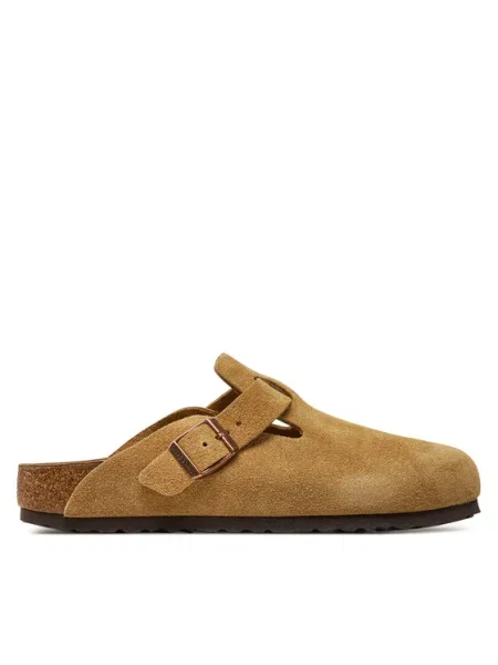 Papuci tip mules Birkenstock bej