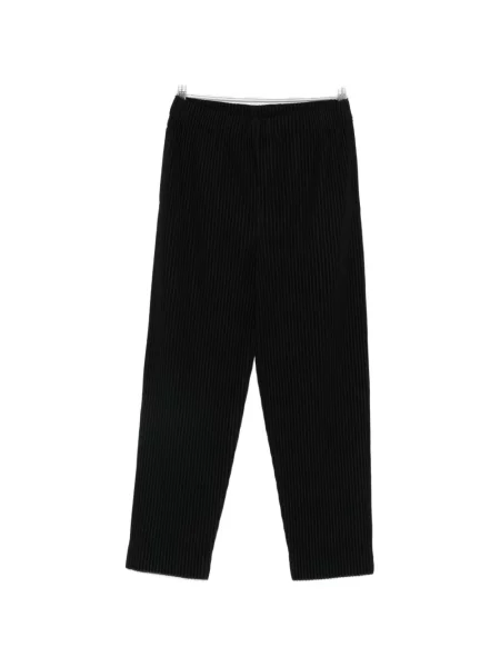 Kalhoty se záhyby Homme Plissé Issey Miyake černé