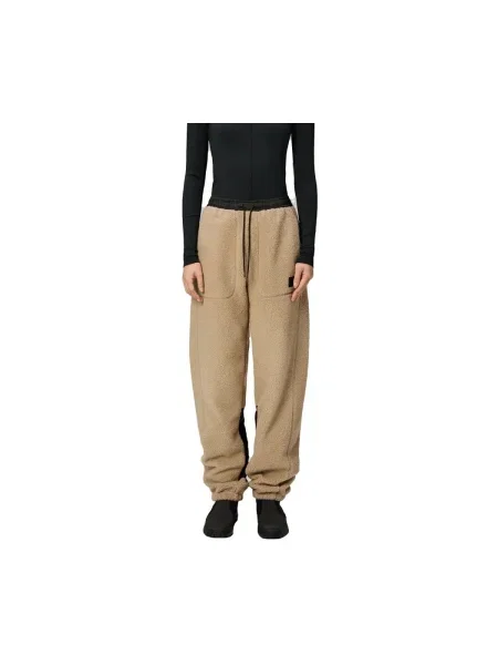 Pantaloni Rains din fleece bej