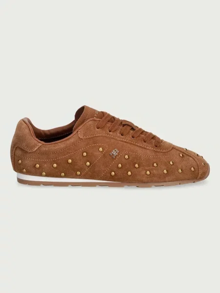 Tommy Hilfiger TH BELLA LOW PROFILE STUDS superge semišaste rjava