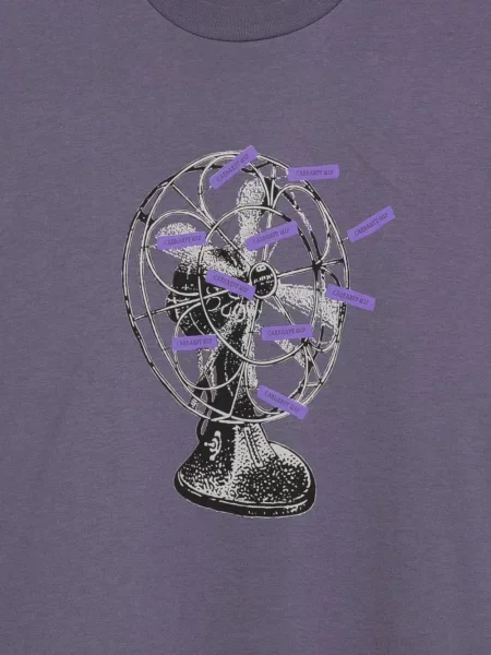 Tricou Carhartt Wip cu autograf violet