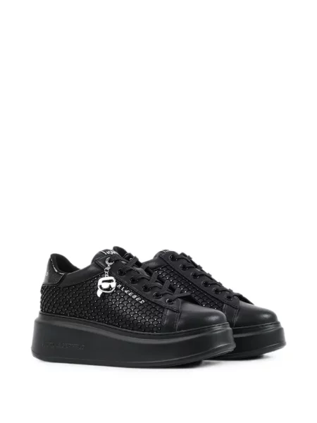 Sneakerși Karl Lagerfeld cu platformă negru