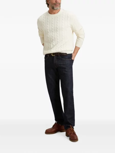 Pulover Woolrich cu decolteu rotund