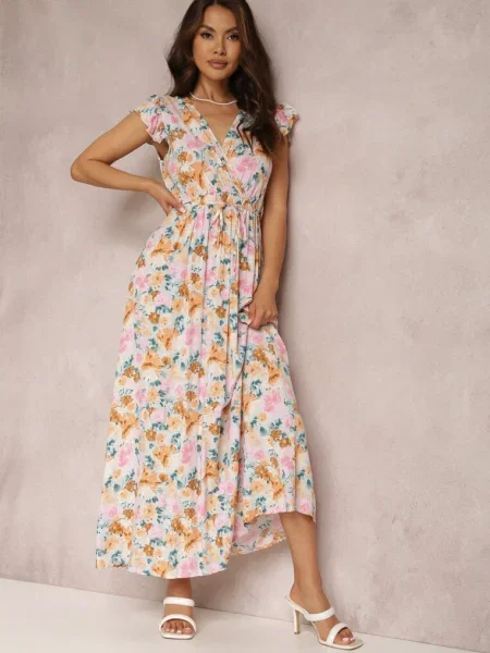 Rochie Alb-Menta Phaedrathe alb