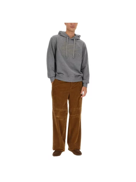 Bluza z kapturem Etro z kapturem szara