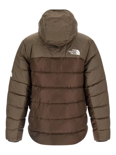 Geacă cu puf The North Face cu glugă maro