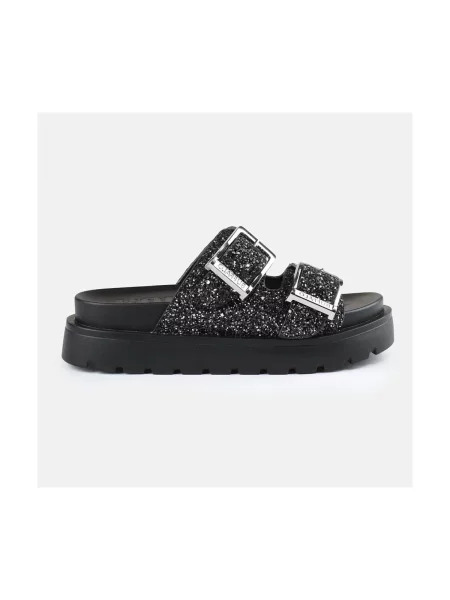 BUFFALO Saboți Raya Ari / argintiu negru
