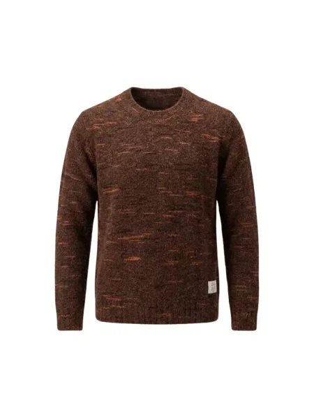Sweter Bob wełniany brązowy