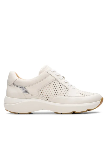 Pantofi Clarks alb