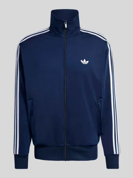 Bluza rozpinana o kroju regular fit z zamkiem błyskawicznym Adidas Originals granatowa
