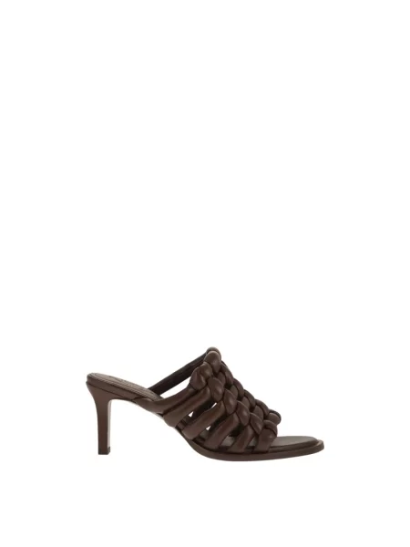 Klapki Tod's skórzane brązowe
