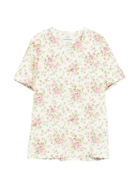 Tricou Ottod’ame cu model floral alb
