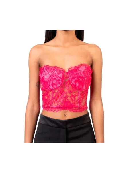 Top Doris S elegancki o krotszym kroju różowy