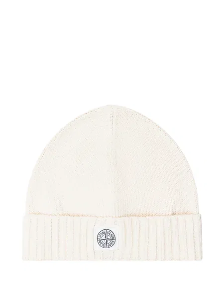 Czapka dziecięca Stone Island biała