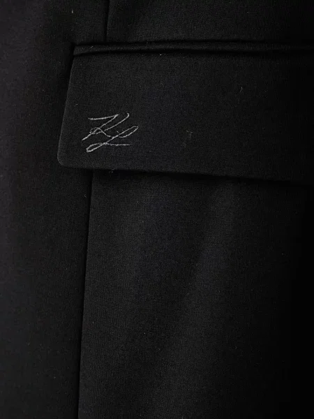 Karl Lagerfeld сако с едноредно закопчаване дамско с KL STUDIO черно