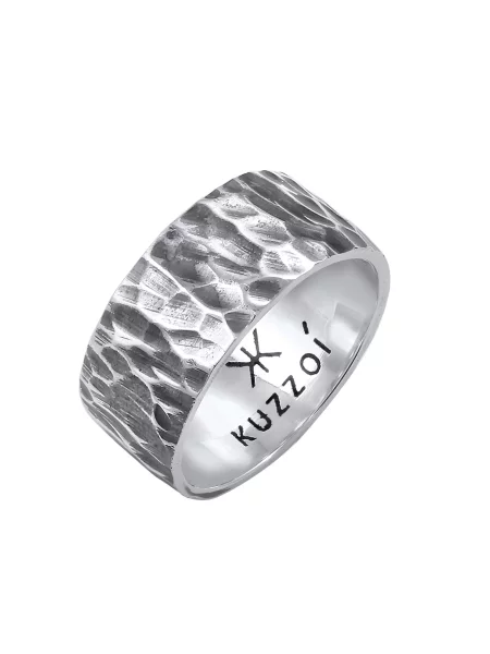 KUZZOI Prstan / srebrna črna