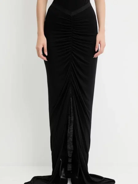 Rick Owens Lilies fustă Poppy maxi drept negru