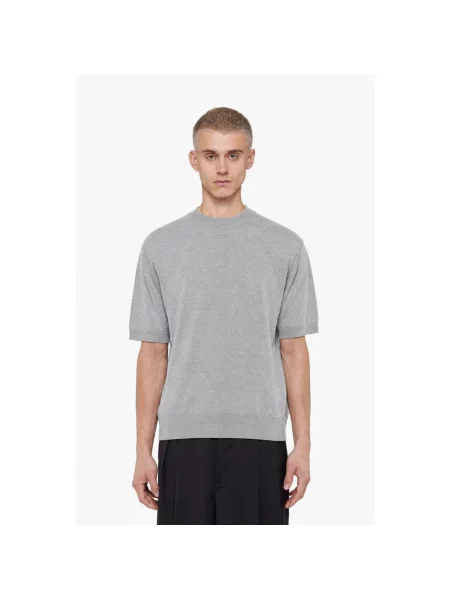 Dzianinowy sweter Laneus szary