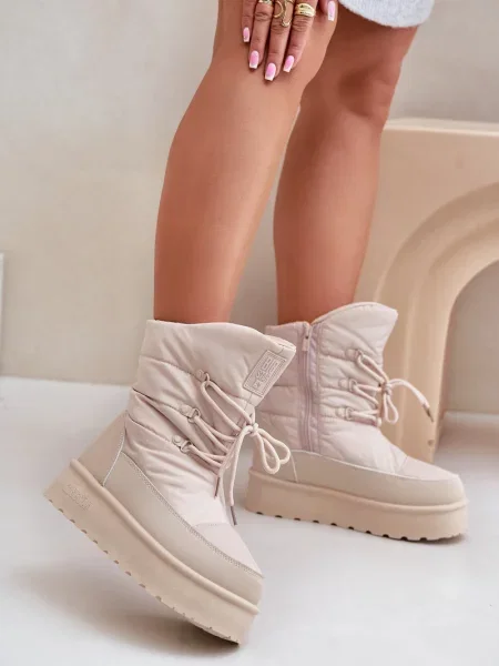 Polokozačky Big Star Shoes béžové