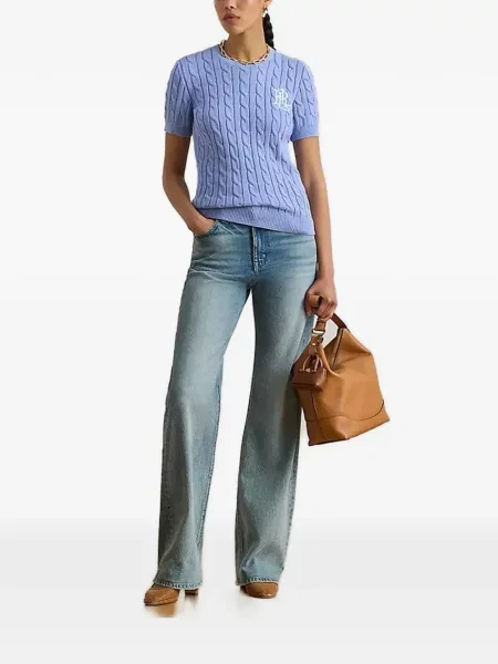 Πλεκτή μπλούζα Lauren Ralph Lauren μπλε