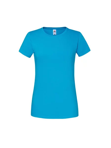 Koszulka Iconic Premium Ringspun Cotton T-shirt niebieska