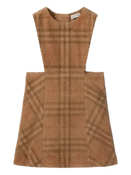Sukienka dziecięca Burberry brązowa