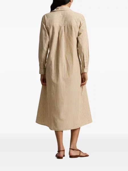 Vunena majica Polo Ralph Lauren s okruglim izrezom iznad koljena narančasta
