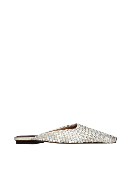 Klapki Stella Mccartney wsuwane plecione szare