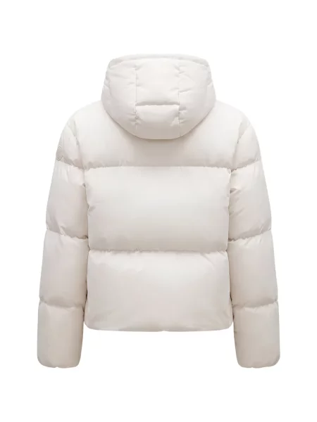 Krátký péřová bunda Moncler s kapucí