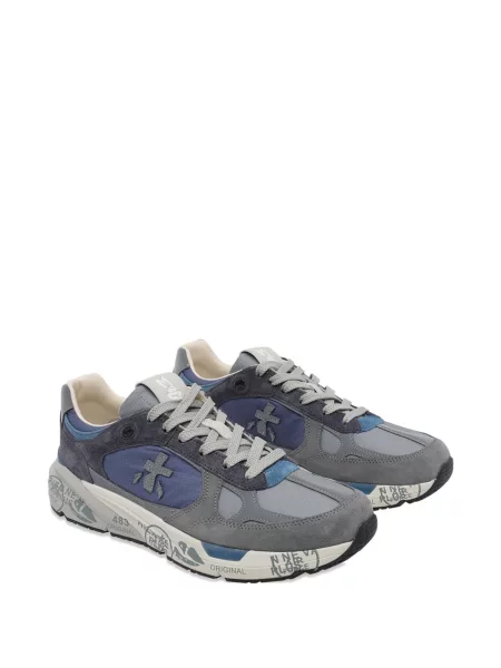 Sneakerși Premiata cu vârf rotund gri