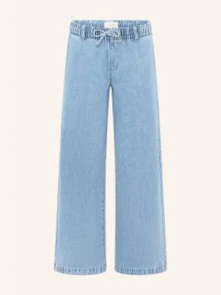 Cartoon Dżinsy Proste blau niebieskie