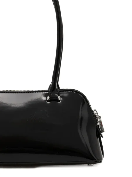 Чанта Guess с автограф черно